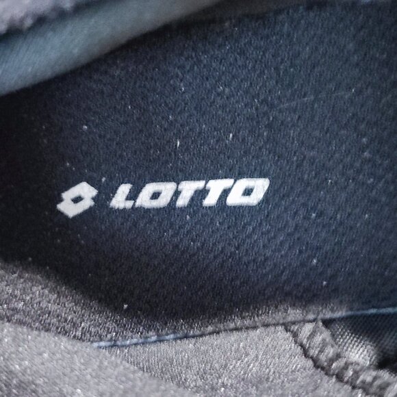 Lotto Swift Speed indoor soccer / sport shoes black with blue sole unisex size 4 - Picture 8 of 10